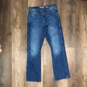 Wrangler Jeans Size 30x34 Men's Bootcut Retro Relaxed Blue Denim Medium Wash